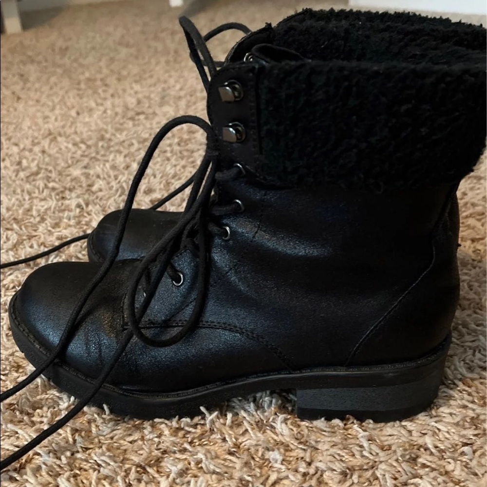 Black Combat Boots Size 7.5
